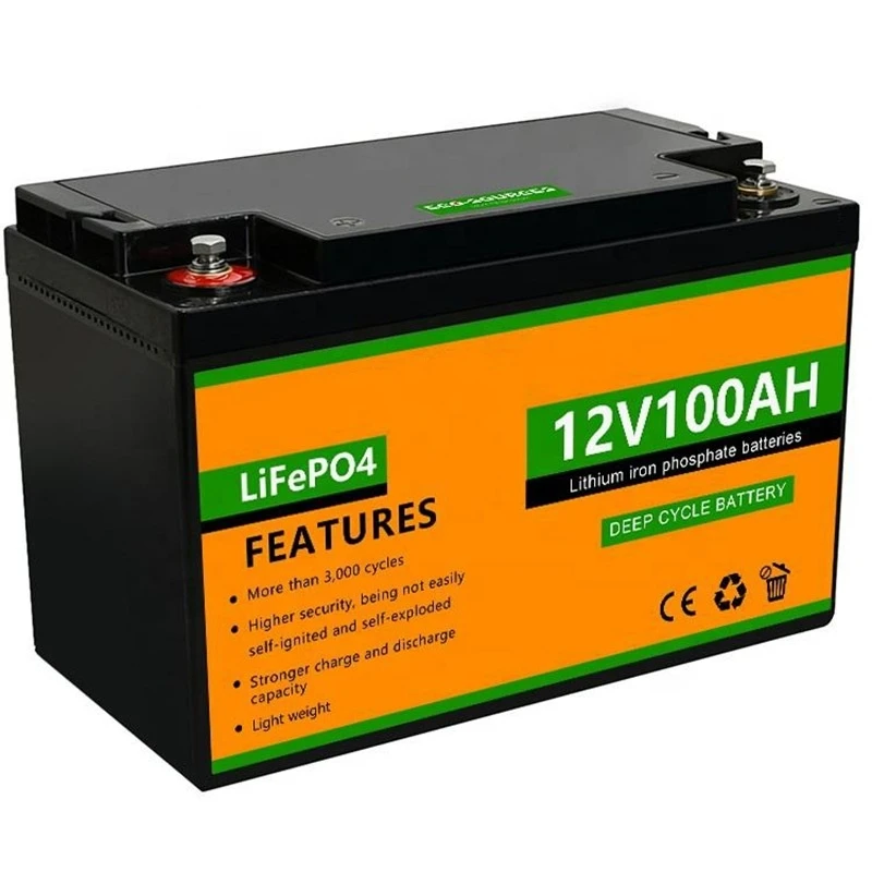 Bateria LiFePO4 de ciclo profundo de 12V 100Ah