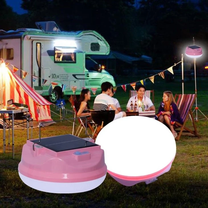 Luz solar portátil para acampamento