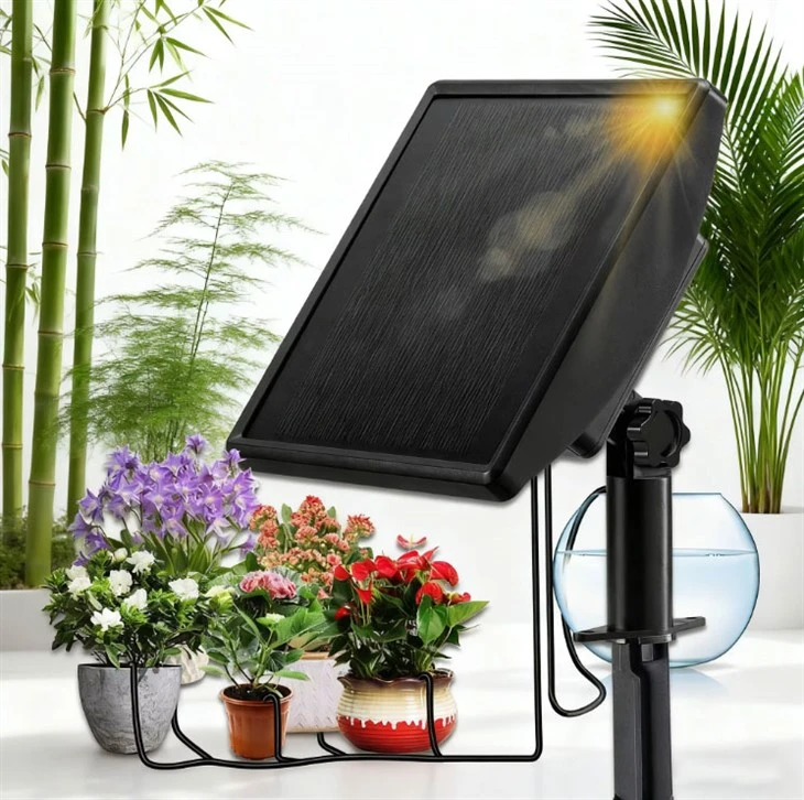 Sistema solar de irrigação de gramado